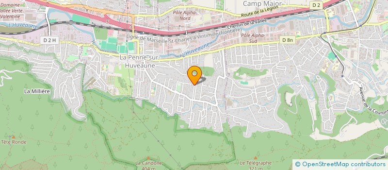 localisation de l'entreprise NUL BAR AILLEURS  LA PENNE-SUR-HUVEAUNE