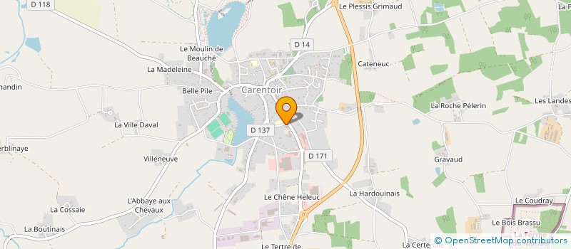 localisation de l'entreprise NUM'OUST à CARENTOIR