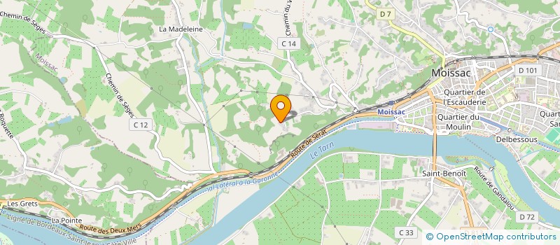 localisation de l'entreprise NUMA  MOISSAC