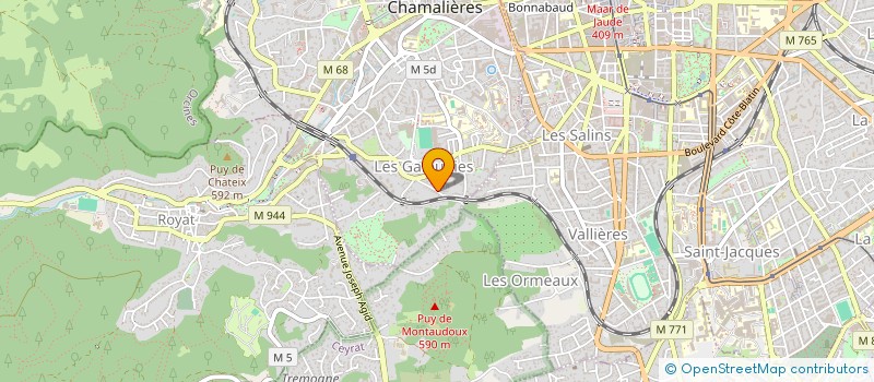 localisation de l'entreprise NUMBER FIVE  CHAMALIERES