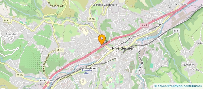 localisation de l'entreprise NUMBER ONE  RIVE-DE-GIER