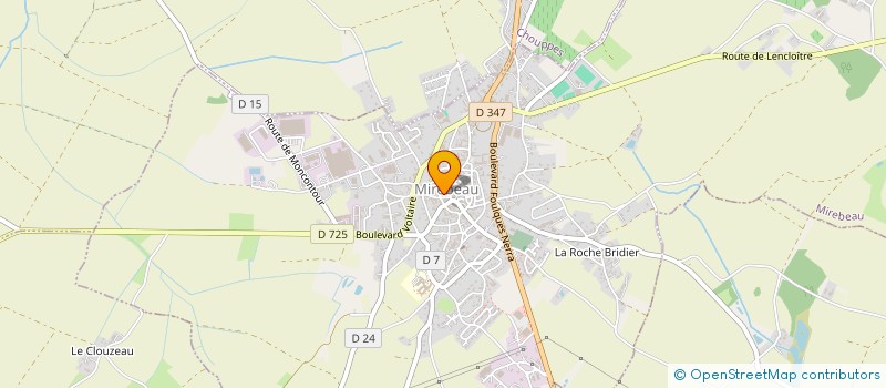 localisation de l'entreprise NUMBER ONE à MIREBEAU