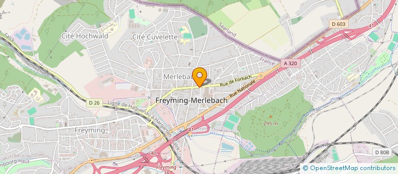 localisation de l'entreprise NUMBER ONE BARBER SHOP  FREYMING-MERLEBACH