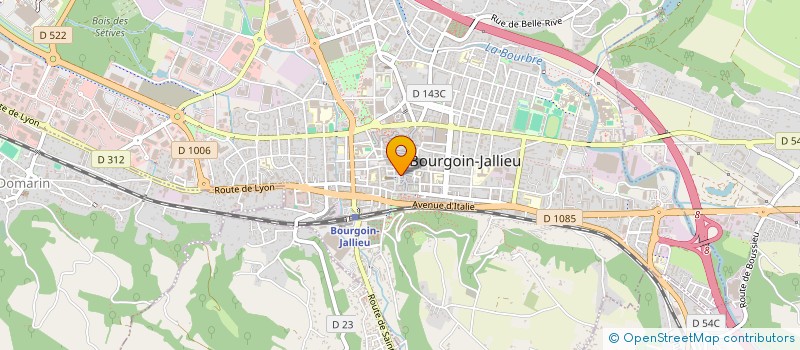 localisation de l'entreprise NUMBER TEN à BOURGOIN-JALLIEU