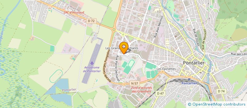 localisation de l'entreprise NUMBER WOK  PONTARLIER