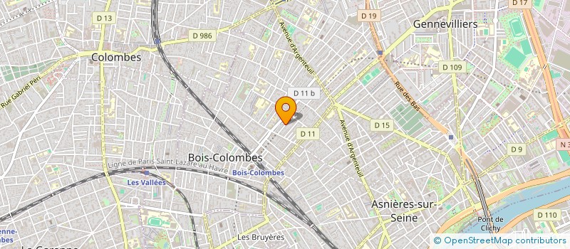 localisation de l'entreprise NUME à BOIS-COLOMBES