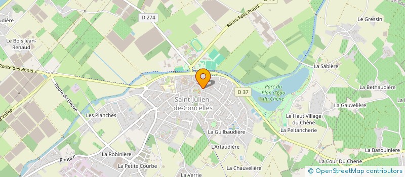 localisation de l'entreprise NUMEATECH  SAINT-JULIEN-DE-CONCELLES