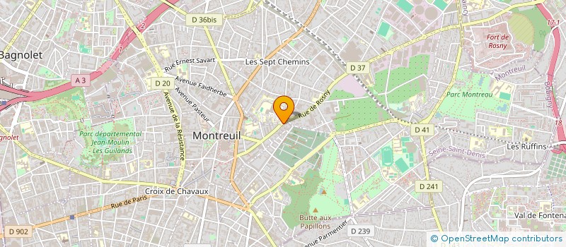localisation de l'entreprise NUMEDIA à MONTREUIL