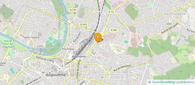 localisation de l'entreprise NUMEOS à ANGOULEME