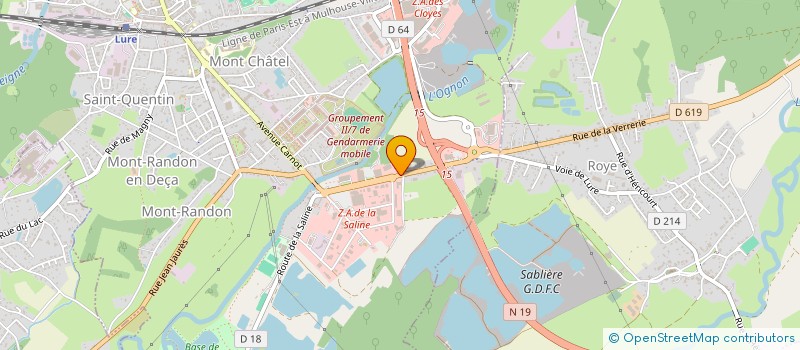 localisation de l'entreprise NUMERI ROUTE  LURE