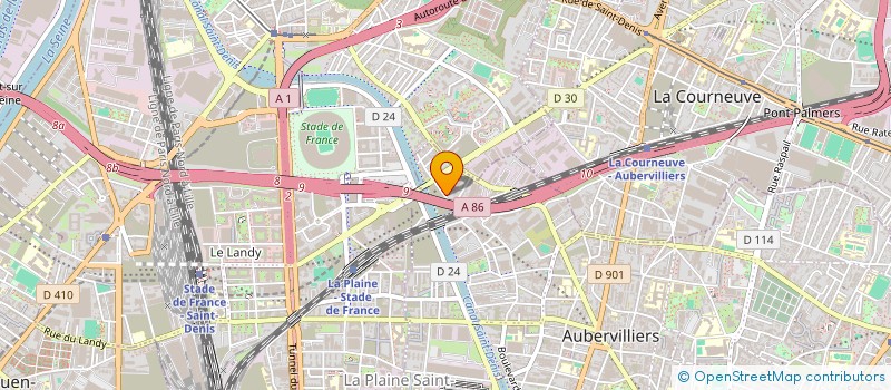 localisation de l'entreprise NUMERIC à AUBERVILLIERS