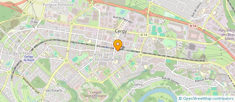 localisation de l'entreprise NUMERIC 4YOU  CERGY