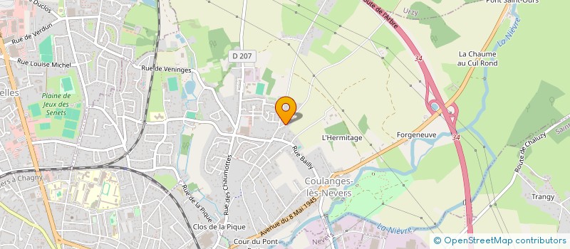 localisation de l'entreprise NUMERIC-FIBRE à COULANGES-LES-NEVERS
