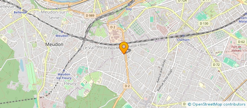 localisation de l'entreprise NUMERICA à CLAMART