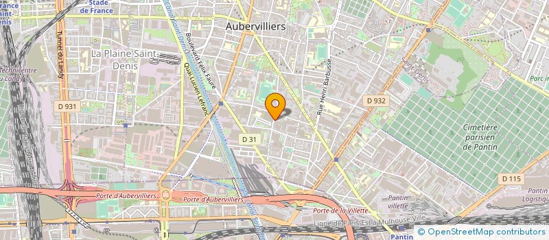 localisation de l'entreprise NUMERICOM  AUBERVILLIERS