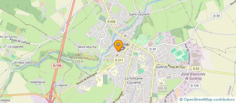 localisation de l'entreprise NUMERIK'ENSEIGNES  FALAISE