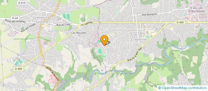 localisation de l'entreprise NUMERIMMO  CRAPONNE