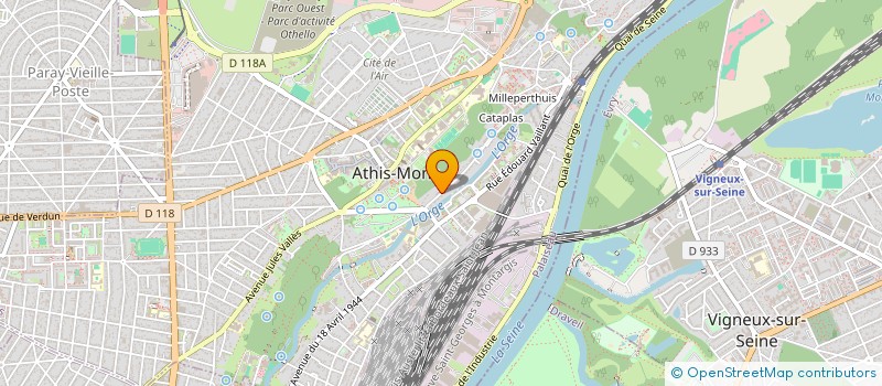 localisation de l'entreprise NUMERIQUE ATHEGIEN à ATHIS-MONS