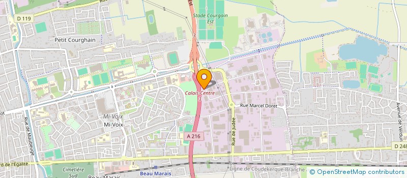 localisation de l'entreprise NUMERIQUE FLANDRES LITTORAL BUREAUTIQUE  CALAIS