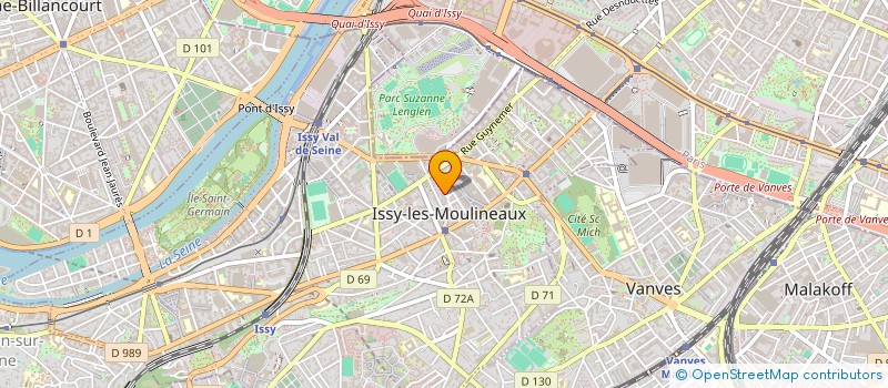 localisation de l'entreprise NUMERIQUE SYSTEME REPROGRAPHIE à ISSY-LES-MOULINEAUX