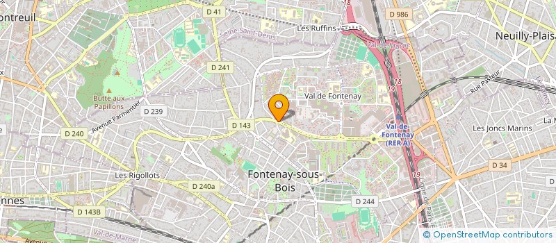 localisation de l'entreprise NUMERO 1 SCOLARITE à FONTENAY-SOUS-BOIS