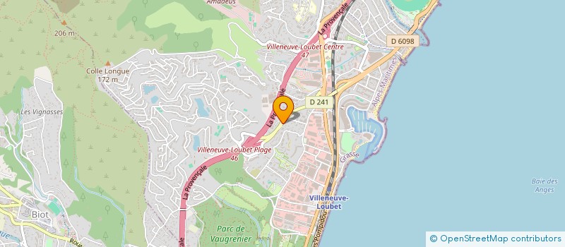 localisation de l'entreprise NUMERO 5 à VILLENEUVE-LOUBET