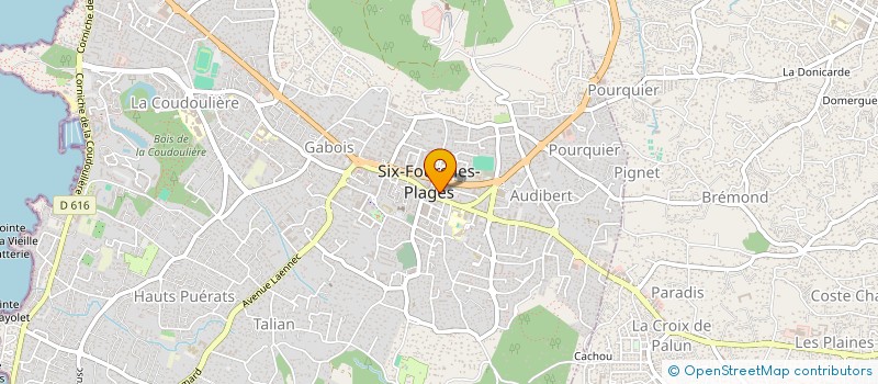 localisation de l'entreprise NUMERO 6 à SIX-FOURS-LES-PLAGES