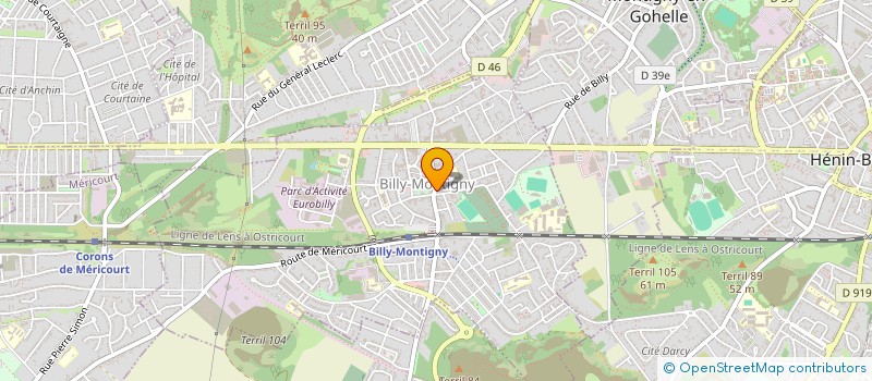 localisation de l'entreprise NUMERO 6 à BILLY-MONTIGNY