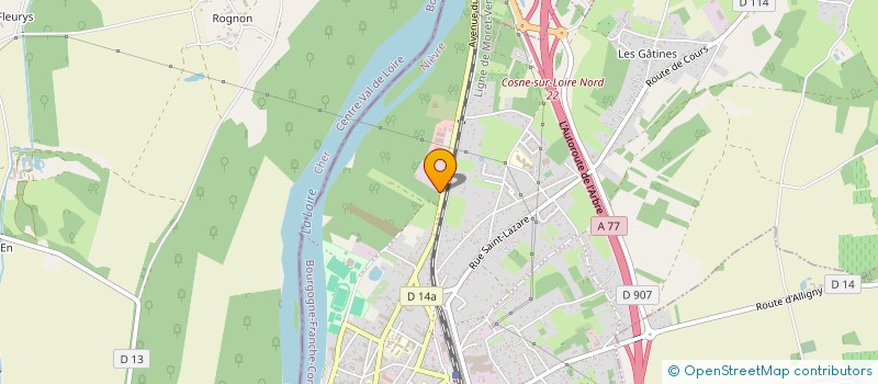 localisation de l'entreprise NUMERO 9 à COSNE-COURS-SUR-LOIRE
