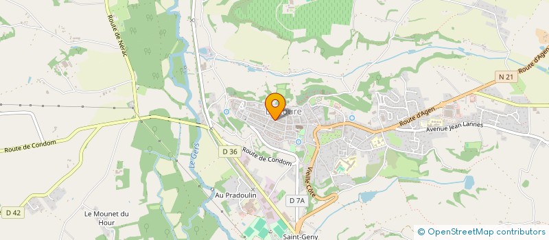 localisation de l'entreprise NUMERO 92  LECTOURE