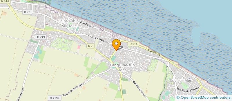 localisation de l'entreprise NUMERO CINQ PLACE DU MARCHE  LANGRUNE-SUR-MER