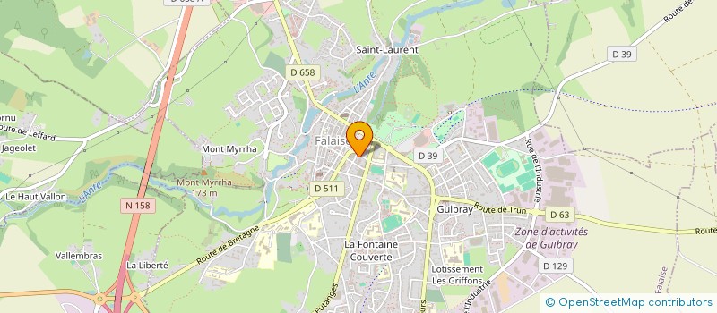 localisation de l'entreprise NUMERO SEPT à FALAISE