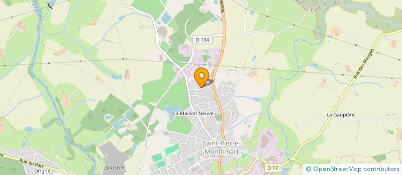 localisation de l'entreprise NUMERO UN à MONTREVAULT-SUR-EVRE