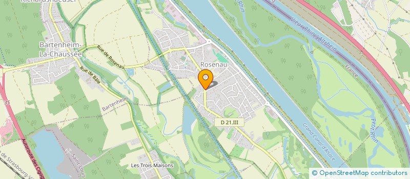 localisation de l'entreprise NUMEROBIS  ROSENAU