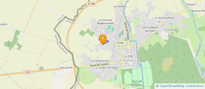 localisation de l'entreprise NUMEROBIS IMMOBILIER  RICHELIEU