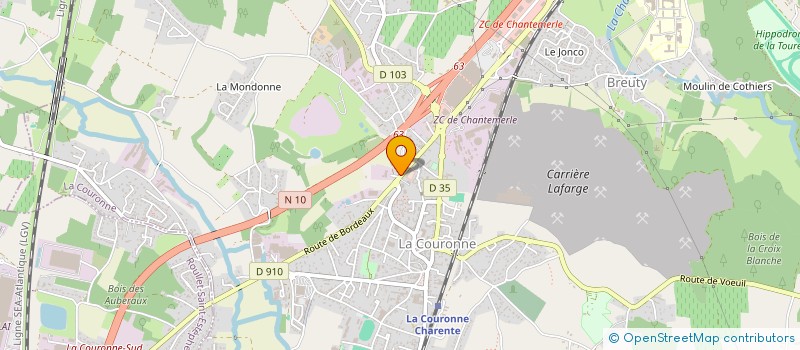 localisation de l'entreprise NUMISSIMA ANGOULEME à LA COURONNE