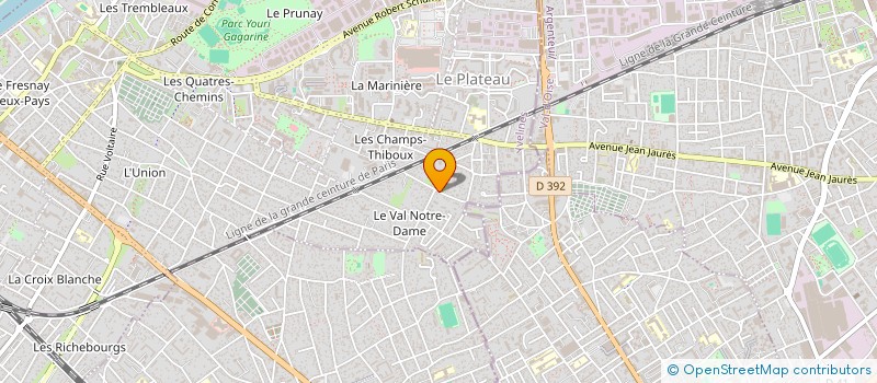 localisation de l'entreprise NUNES ANDRADE BATIMENT à SARTROUVILLE