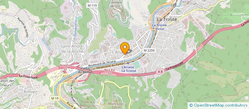 localisation de l'entreprise NUNES BATIMENT à NICE