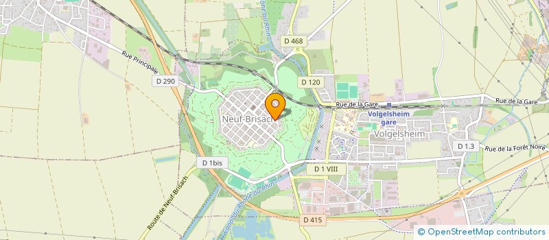 localisation de l'entreprise NUNES DAVID  NEUF-BRISACH