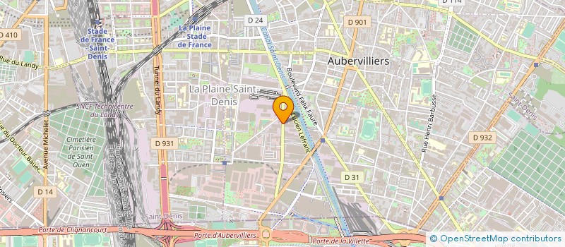 localisation de l'entreprise NUNETTES  AUBERVILLIERS