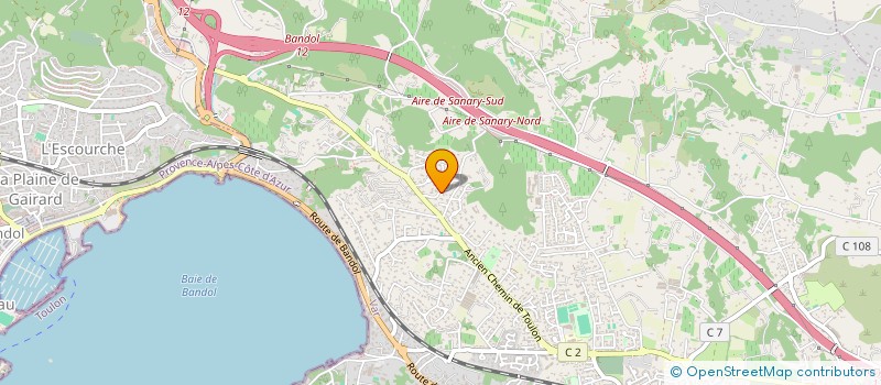 localisation de l'entreprise NUNZIATA à SANARY-SUR-MER