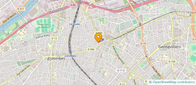 localisation de l'entreprise NUO à COLOMBES