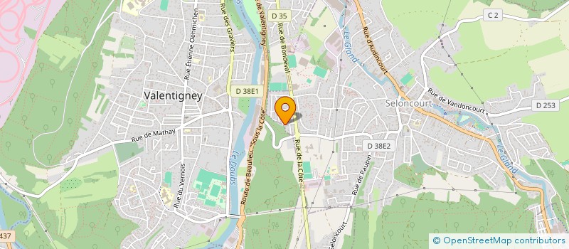 localisation de l'entreprise NUOVA  SELONCOURT