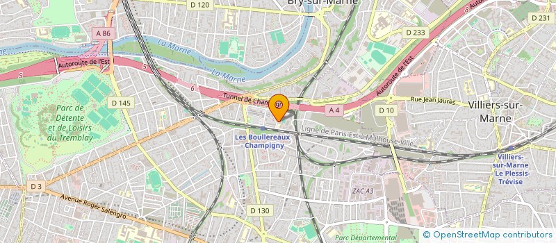 localisation de l'entreprise NUR à CHAMPIGNY-SUR-MARNE