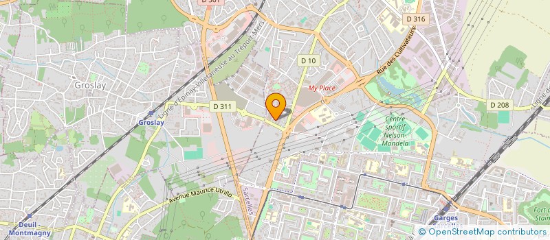 localisation de l'entreprise NUR  SARCELLES