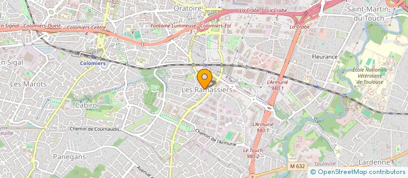 localisation de l'entreprise NUR CONSTRUCTION à COLOMIERS