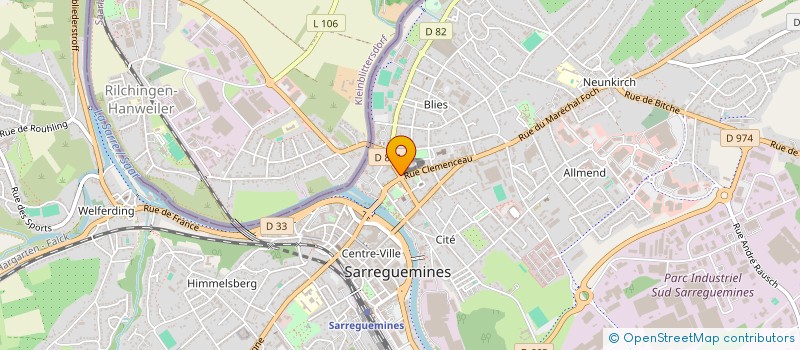 localisation de l'entreprise NURA à SARREGUEMINES