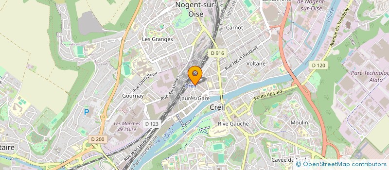 localisation de l'entreprise NURHAK  CREIL