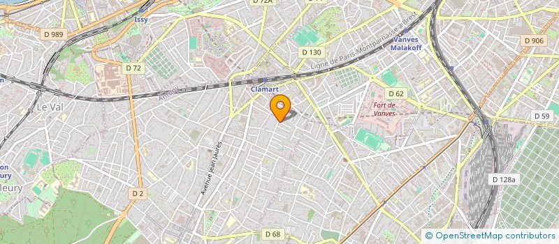 localisation de l'entreprise NURIA CONSULTANCY à CLAMART