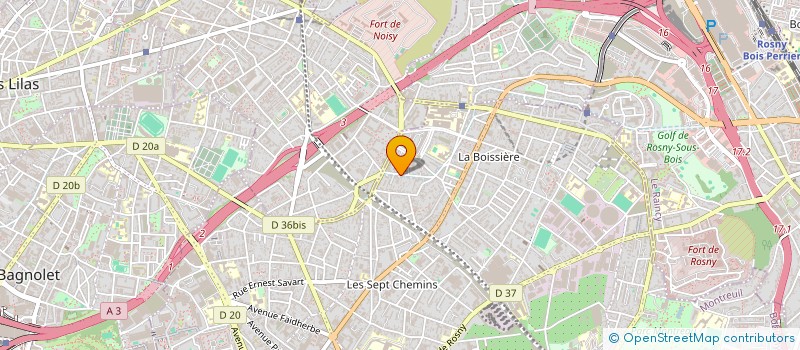 localisation de l'entreprise NURIA COULEUR DESIGN à MONTREUIL